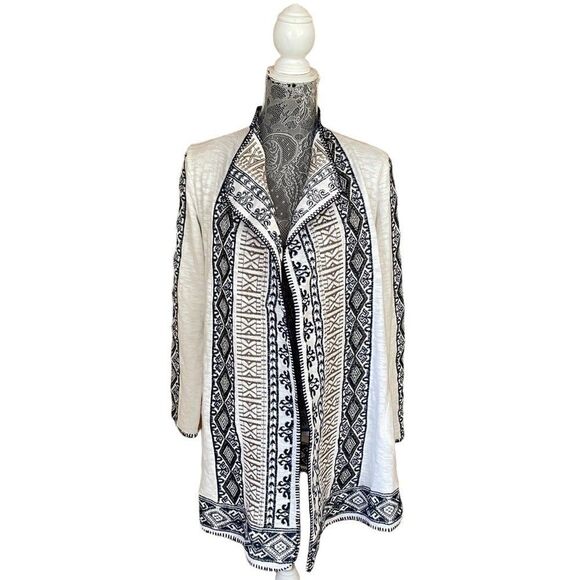 SOFT Surroundings Embroidered Open Front Cardigan Style# 2CN63 Size Small - Picture 2 of 8